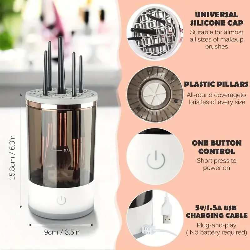 SpeedClean Makeup Brush Washer