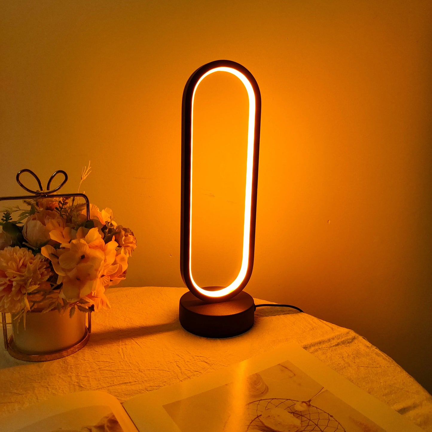 Tri-Glow Bedside Ring Lamp LED