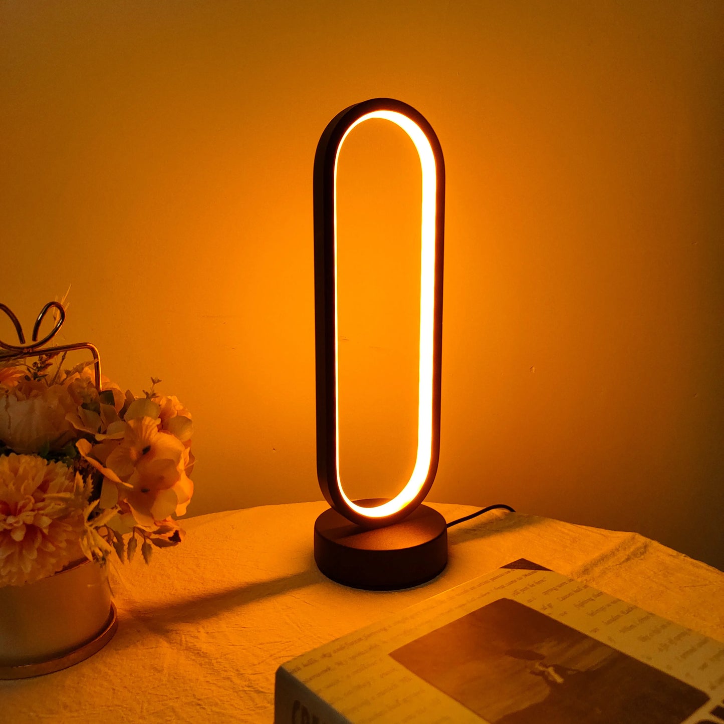 Tri-Glow Bedside Ring Lamp LED