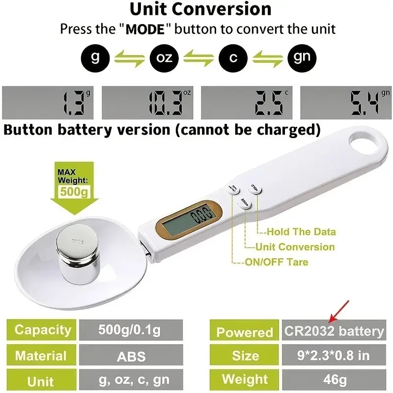 Smart Digital Kitchen Spoon Scale